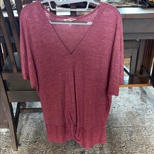 Juicy Couture Pink Relaxed Tie Front Tunic